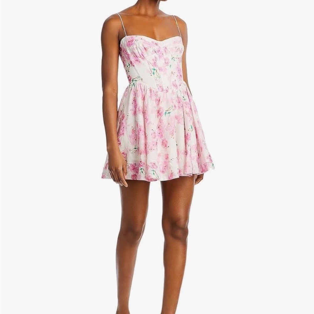 Bardot Pink Floral Mini Dress